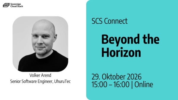 SCS Connect: Beyond the Horizon mit Volker Arend