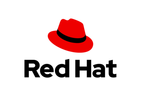 Red-Hat-Logo auf weißem Hintergrund
