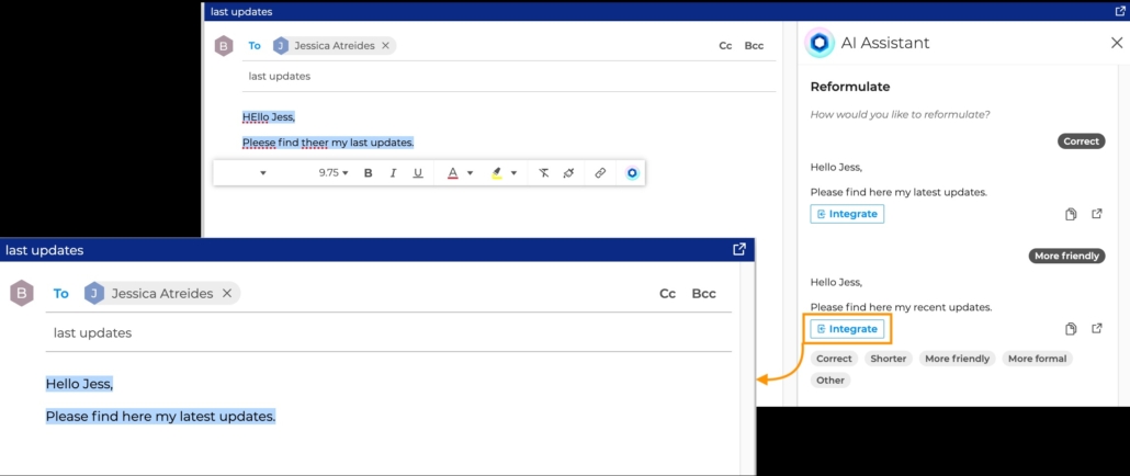 BlueMind 5.7: E-Mail-Oberfläche mit KI-Assistent