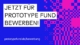 Grafik des Prototype Fund zur Bewerbung für den dritten Förderjahrgang: „Jetzt für Prototype Fund bewerben!“